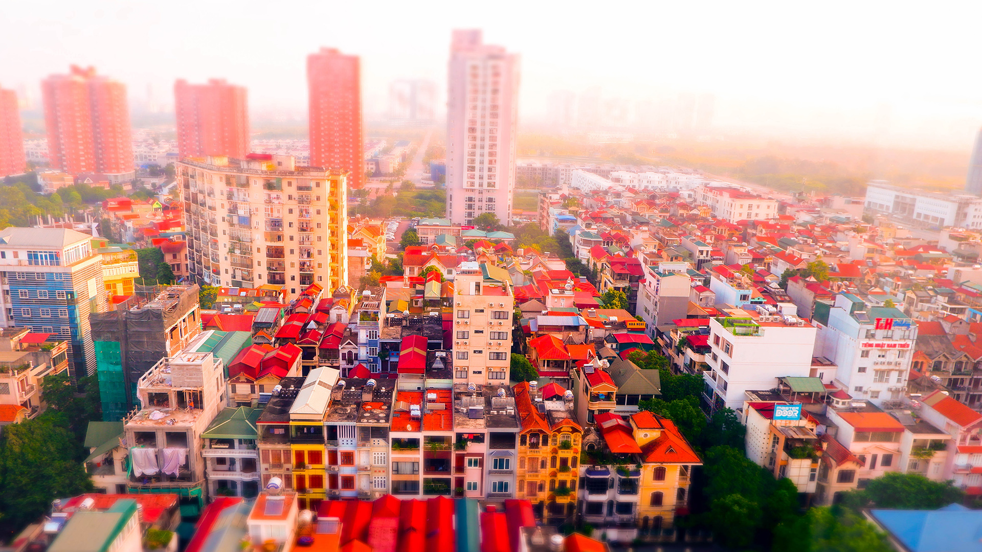 city view from vietnam