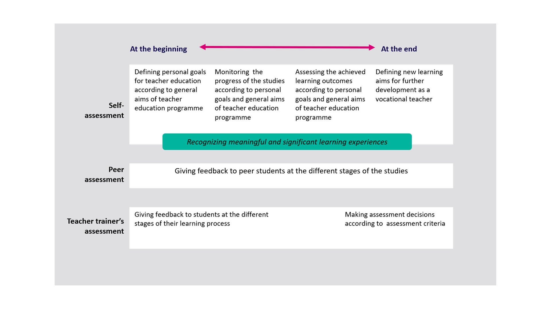 Assesment of learning process and competences figure