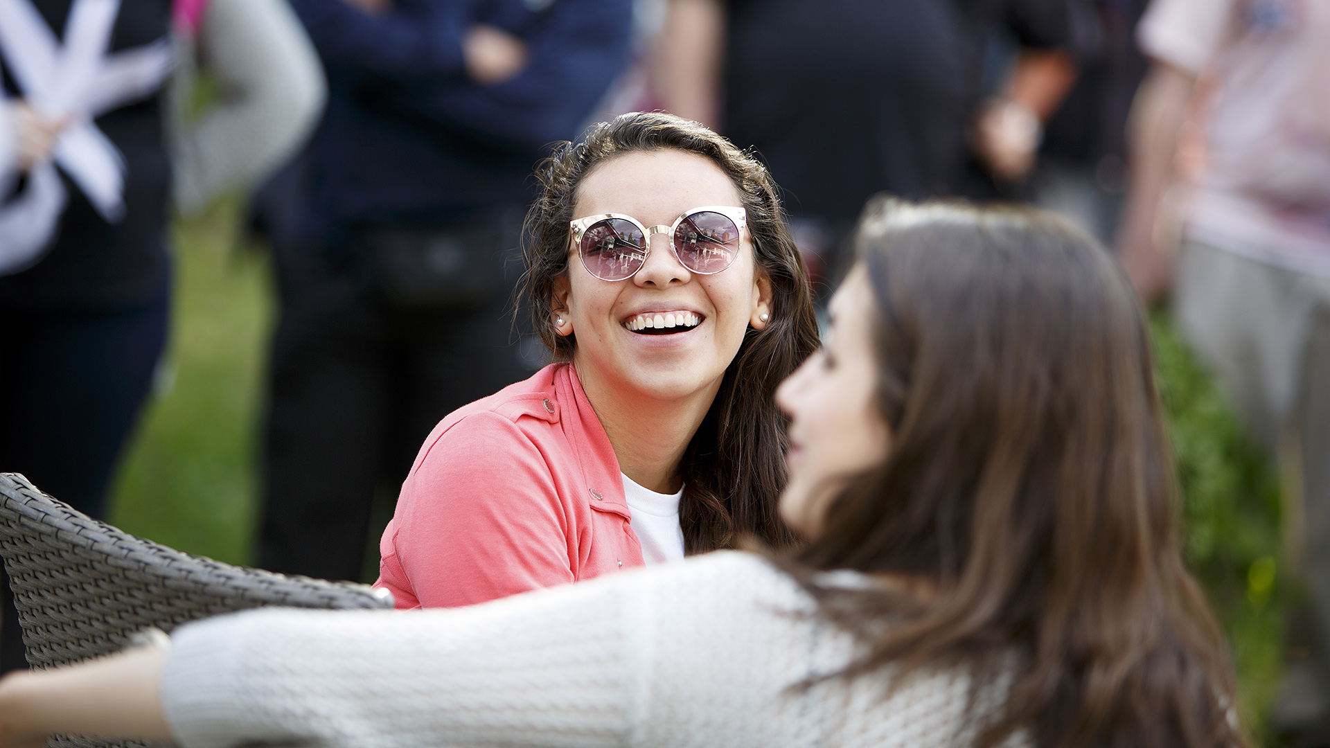 Smiling student