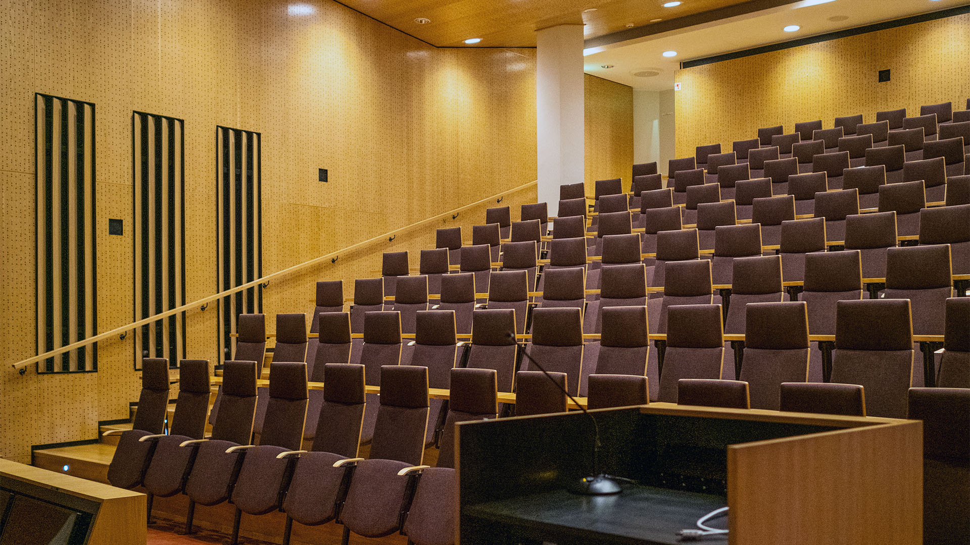 Auditorium front towards seats