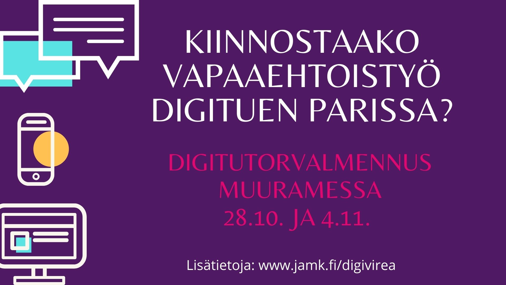 Muuramen Digitutorvalmennuksen mainos