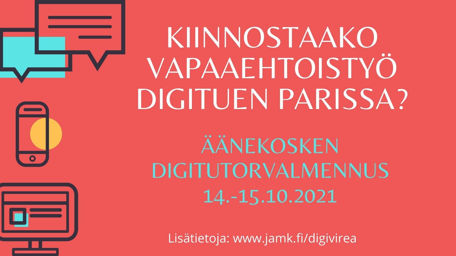 Äänekosken Digitutorvalmennuksen mainos