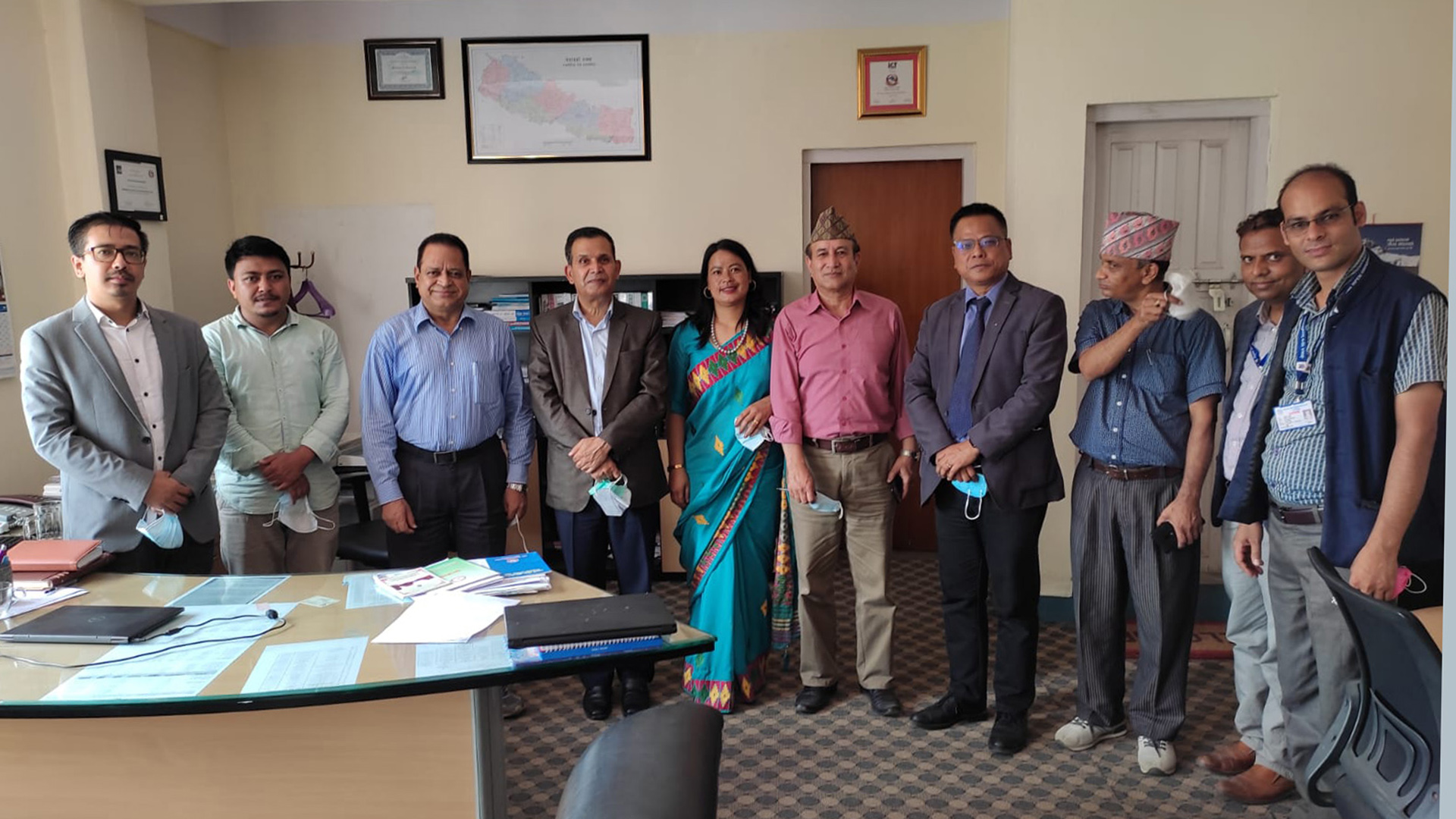 EATHEN's steering committee in a room at a ministry
