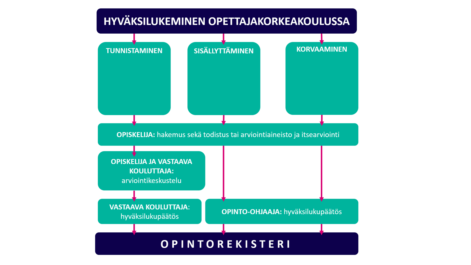 Hyväksilukeminen opinto-ohjaajankoulutuksessa