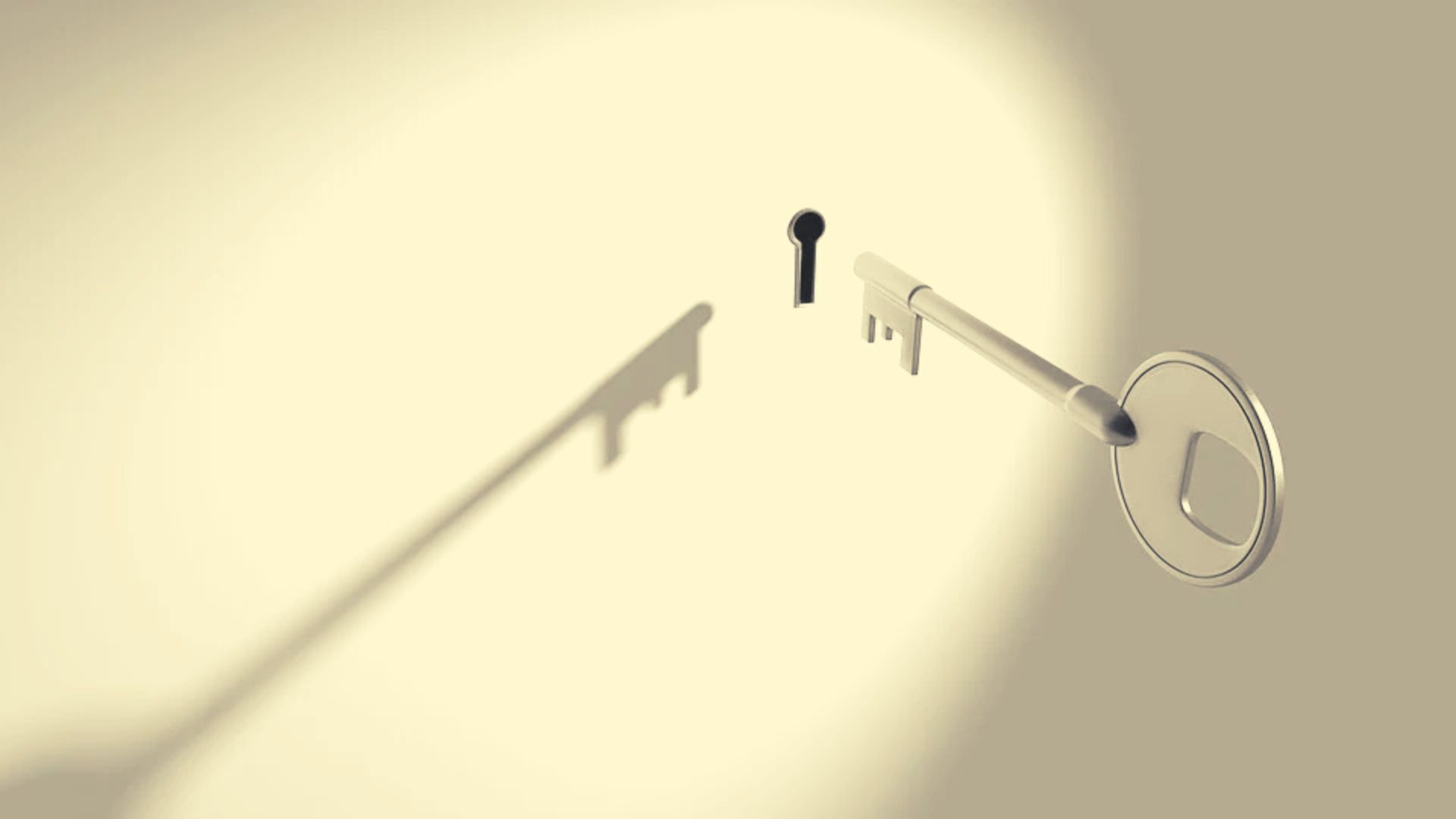 key going to a keyhole