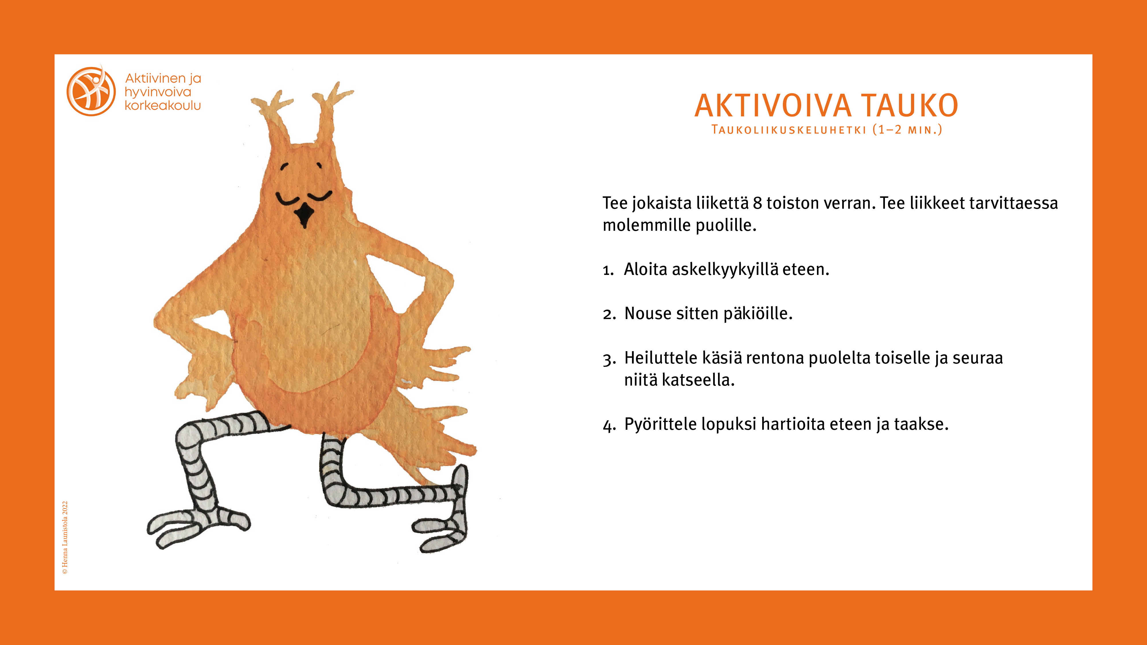 Hyvinvointikortit, Aktivoivat tauot, kortti 10