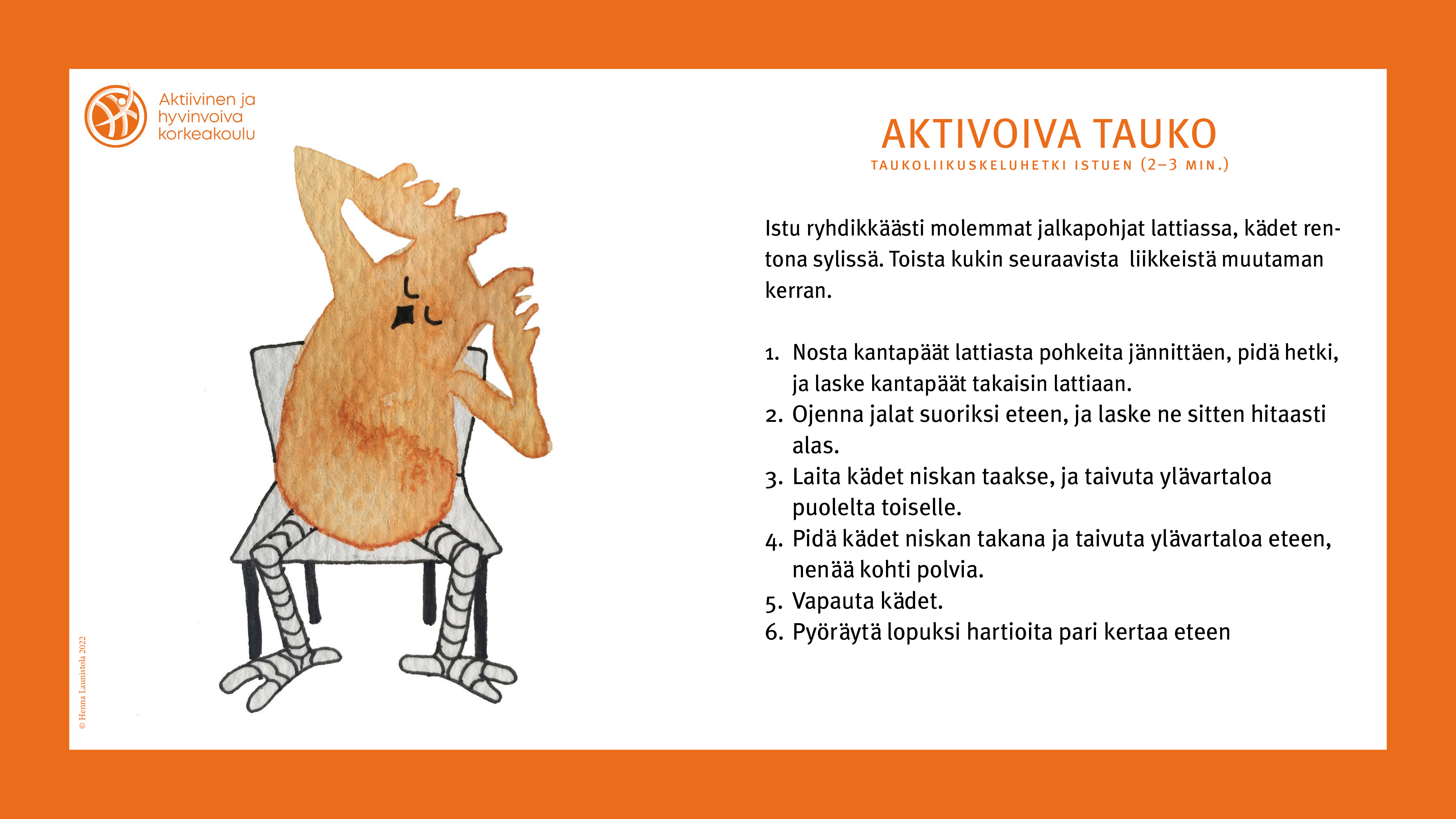 Hyvinvointikortit, Aktivoivat tauot, kortti 4