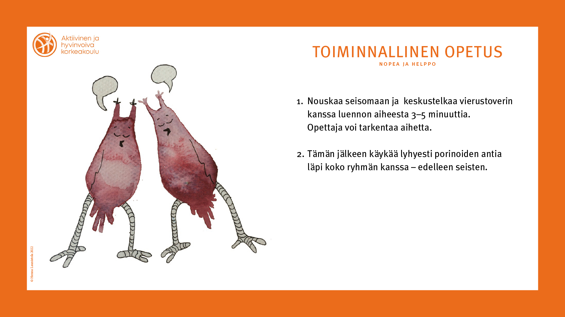 Hyvinvointikortit, toiminnallinen opetus, kortti 7