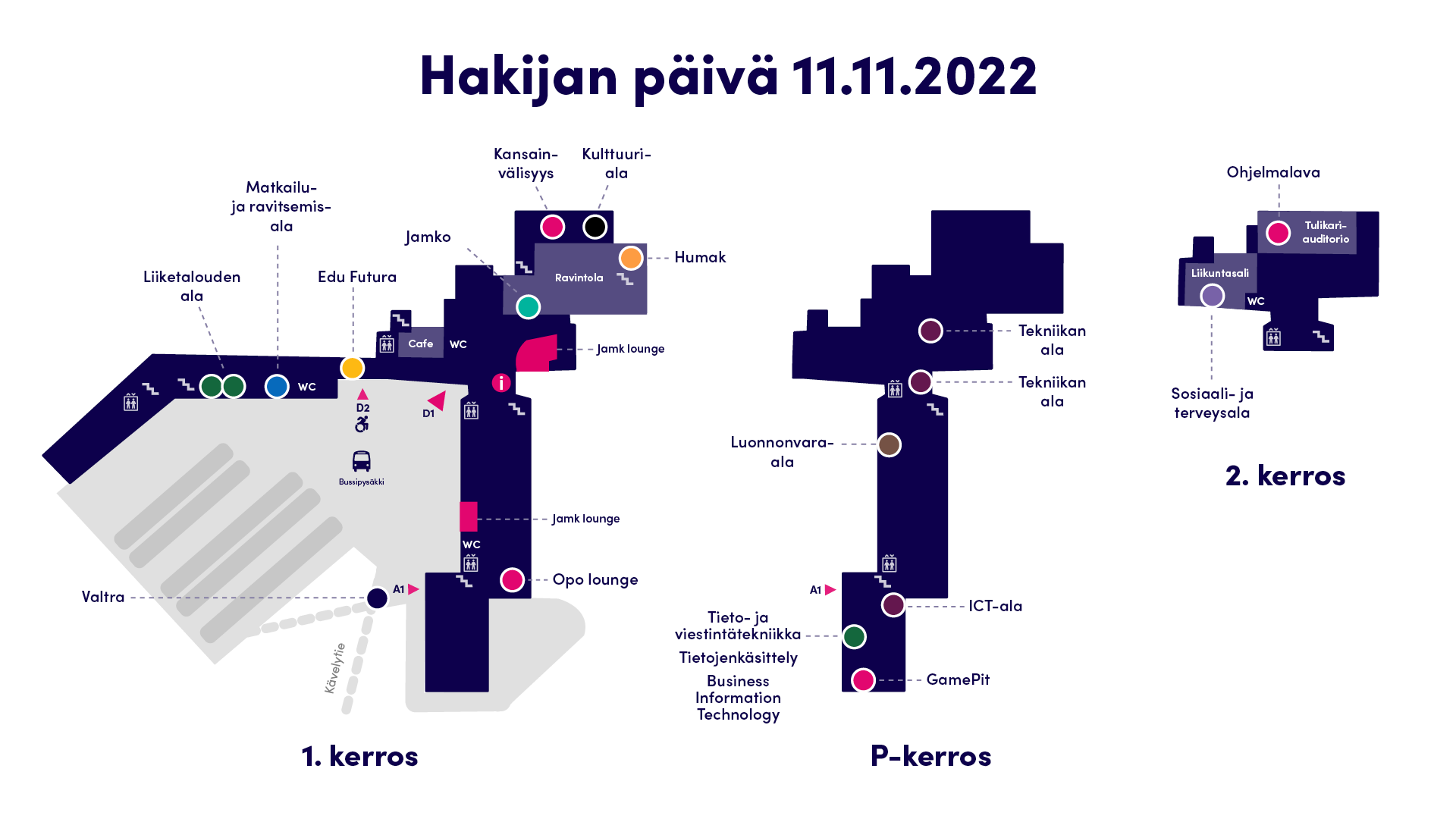 Hakijan päivän kartta