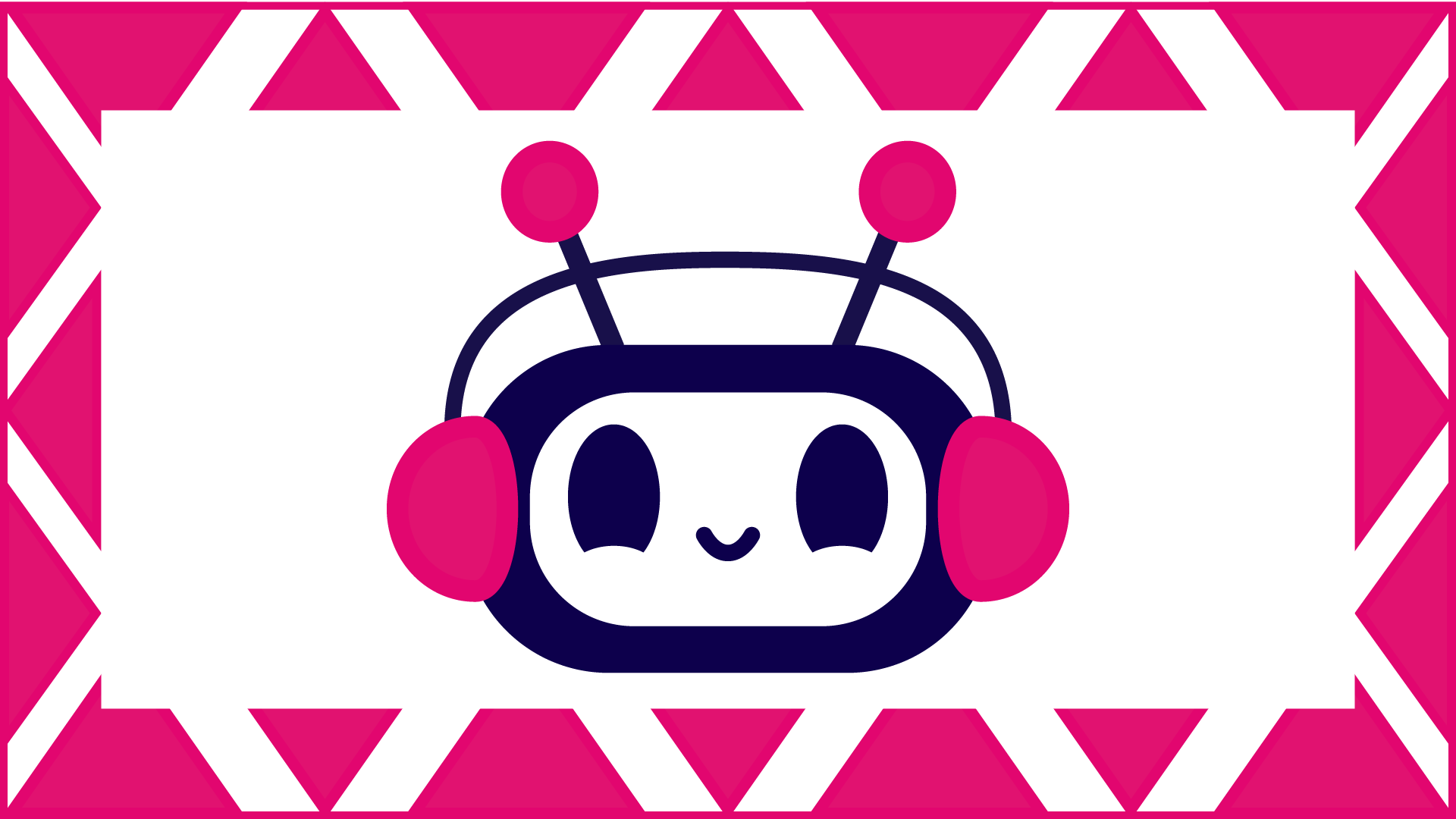 Chatbotin kasvot kehyksen sisällä