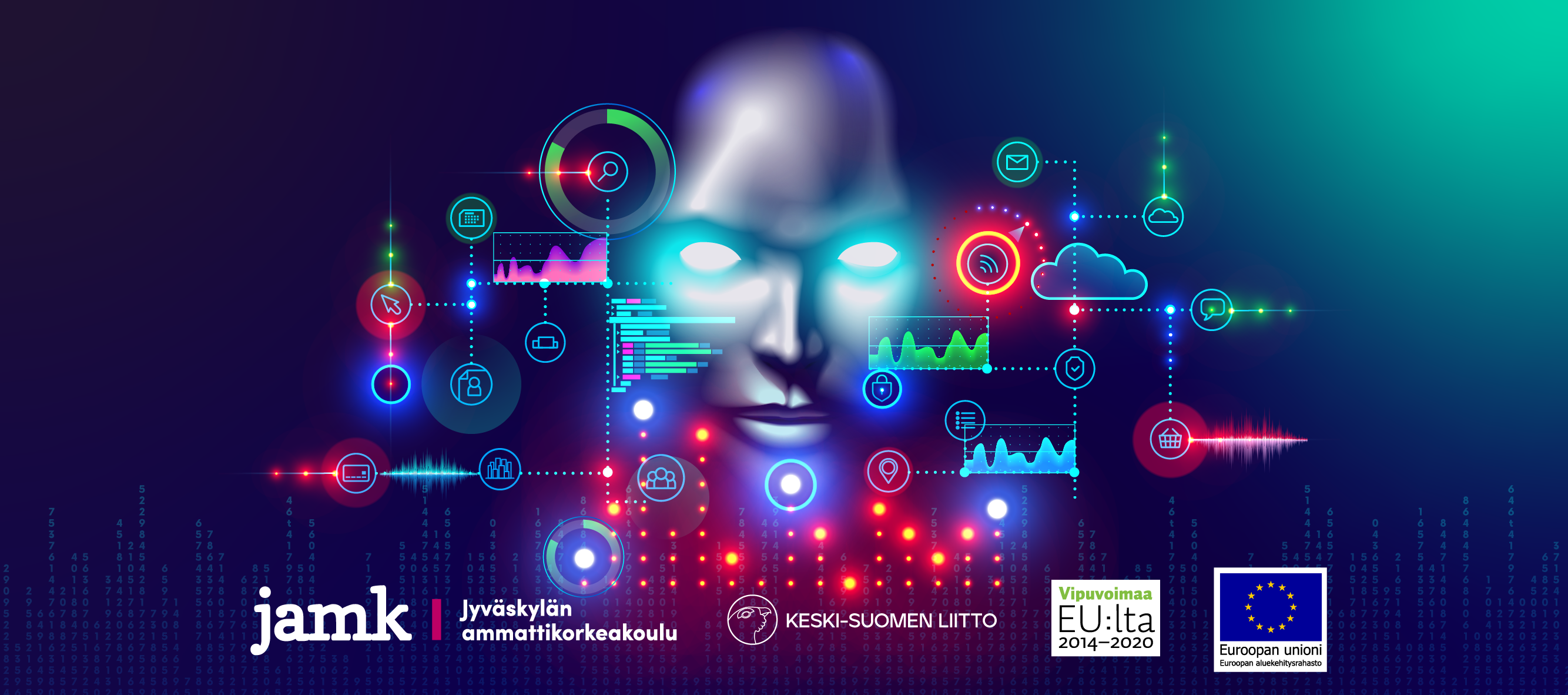 Tieto Tuottamaan -hankkeen kuvituskuva
