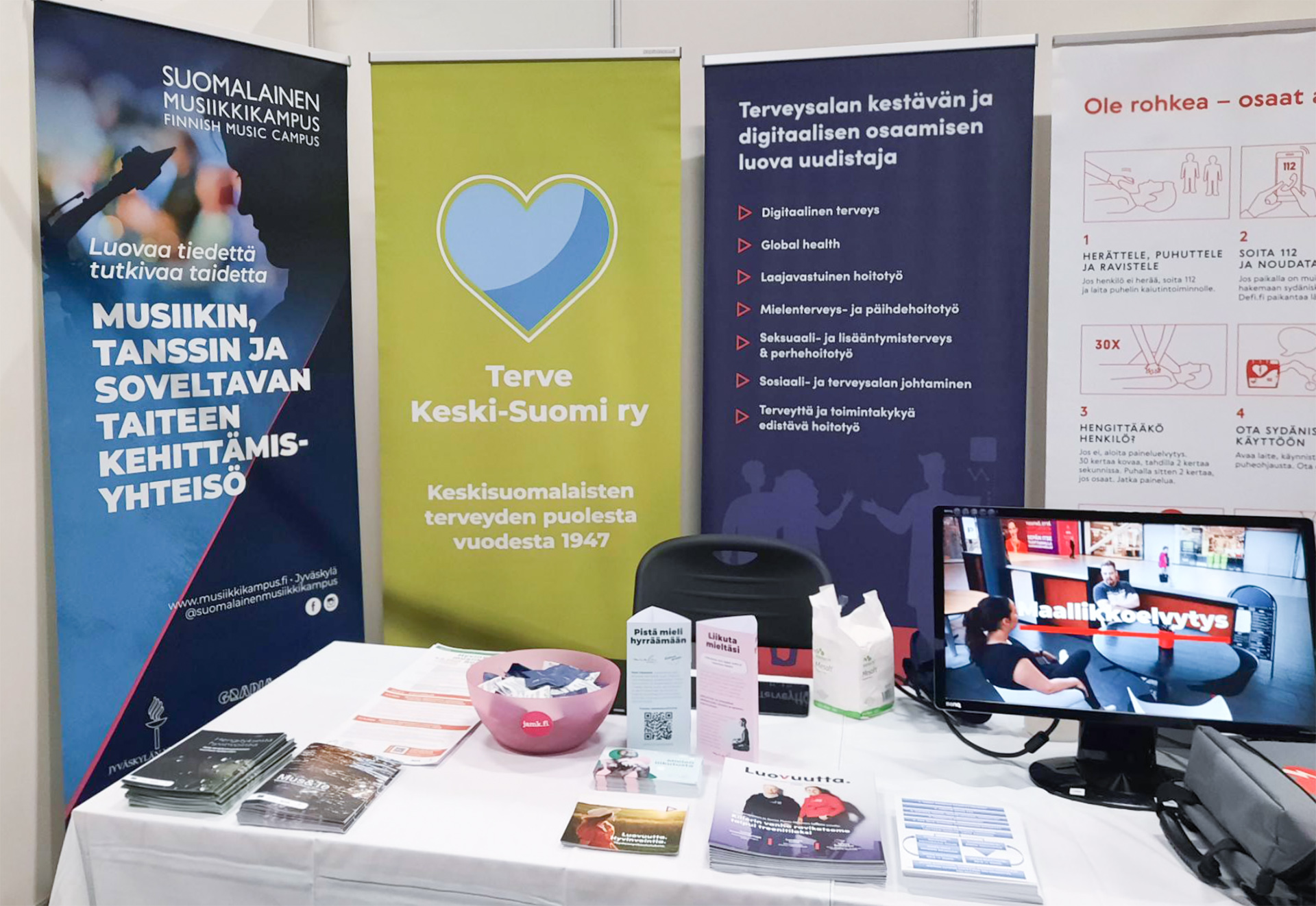 Mus&amp;Te -hanke Hyvivnointimessuilla