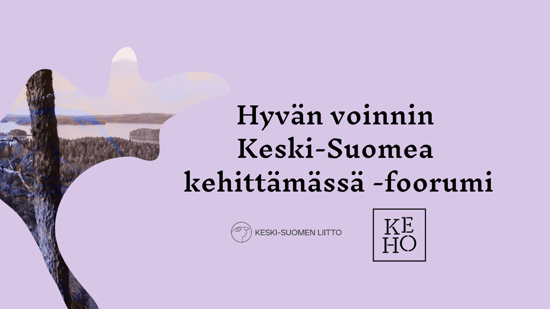 Hyvän voinnin Keski-Suomea kehittämässä foorumin kuvituskuva.