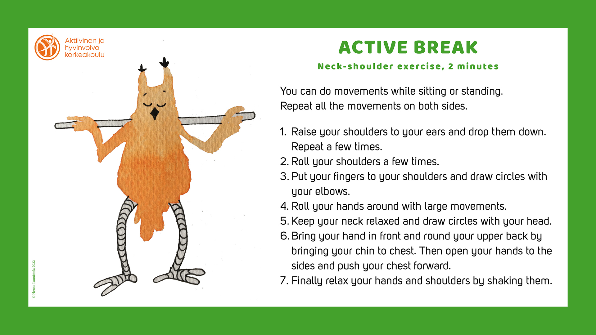 Wellness Cards, Active break 2