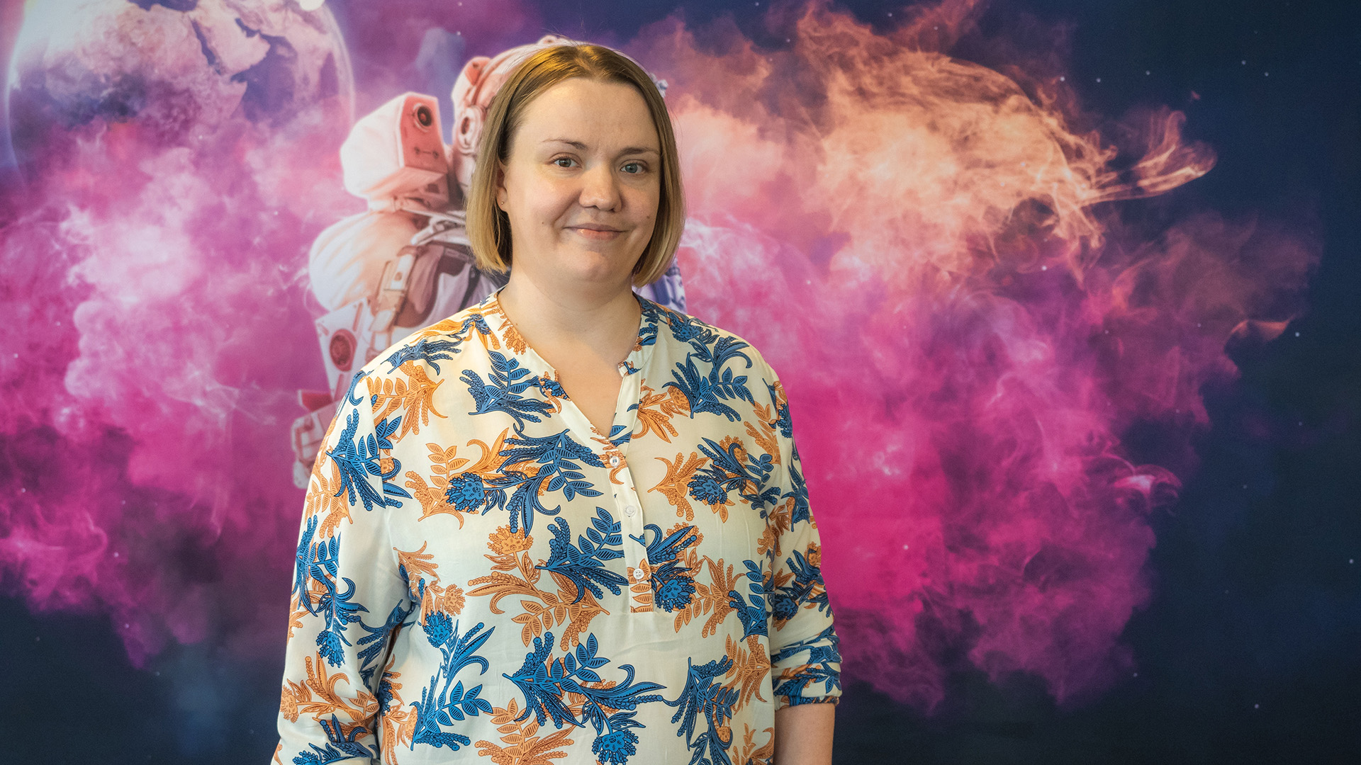henkilökuva, Mira Kankkunen, robotiikan YAMK-alumni