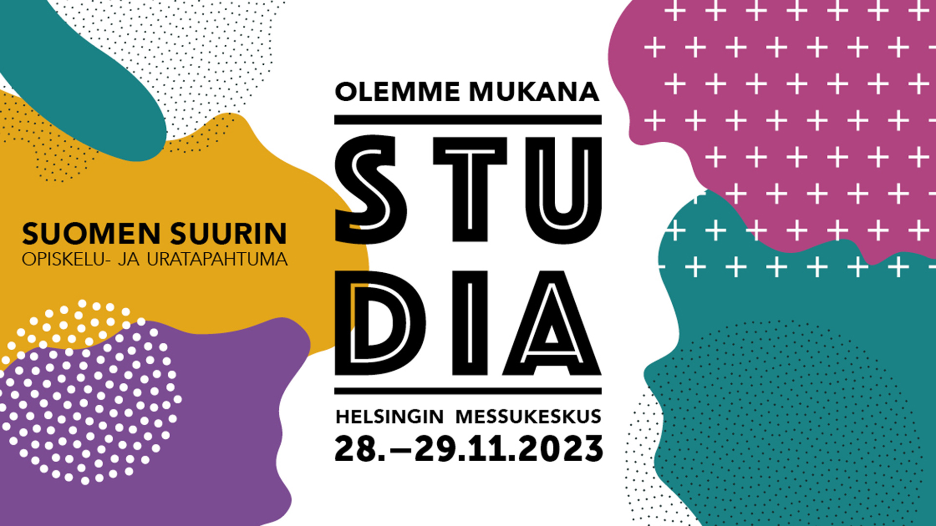 Studia-messujen banneri