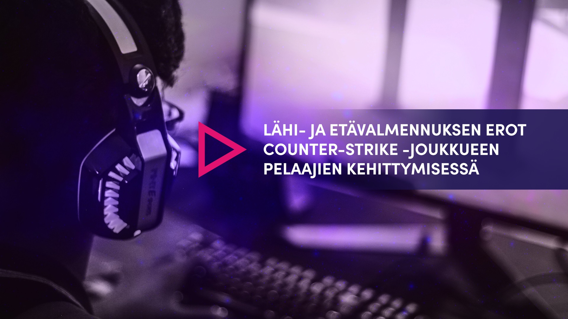 E-urheilututkimuksen banneri