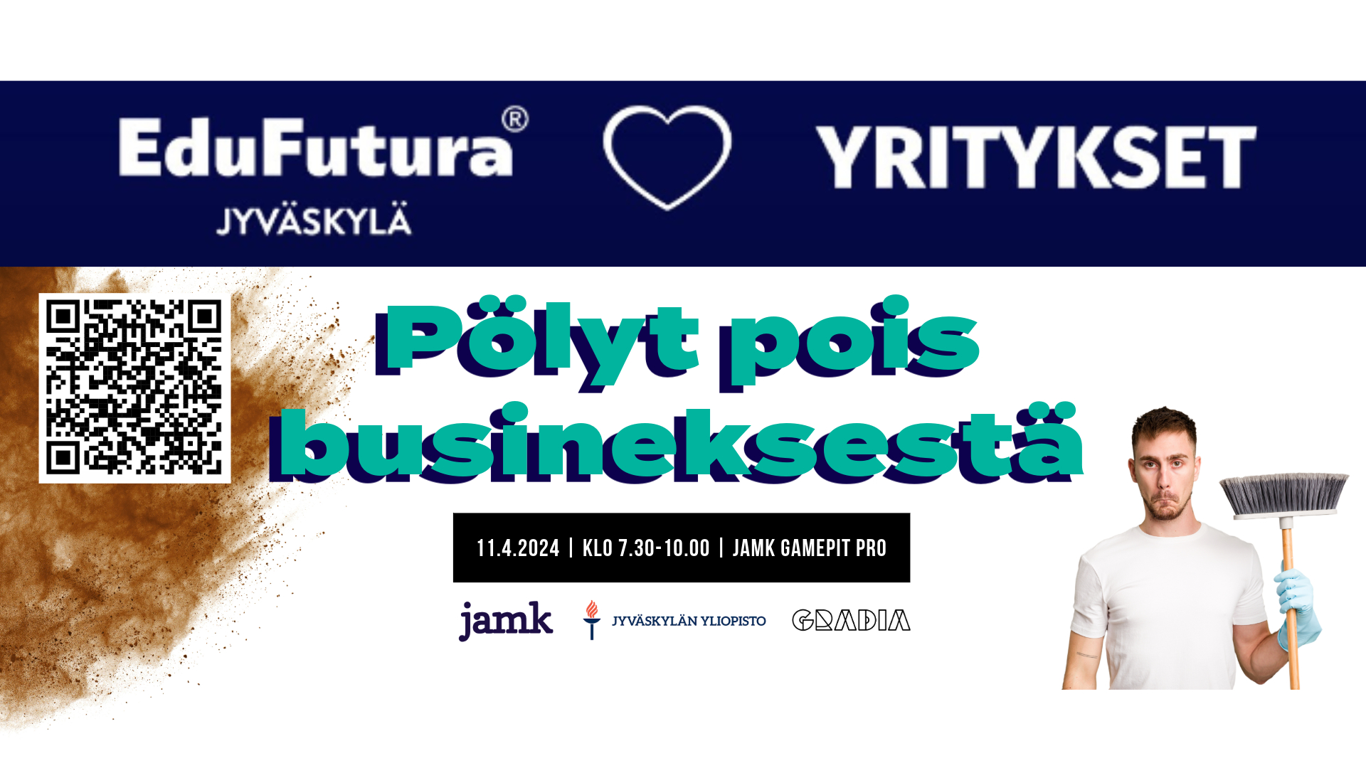 Pölyt pois busineksesta -aamukahvit