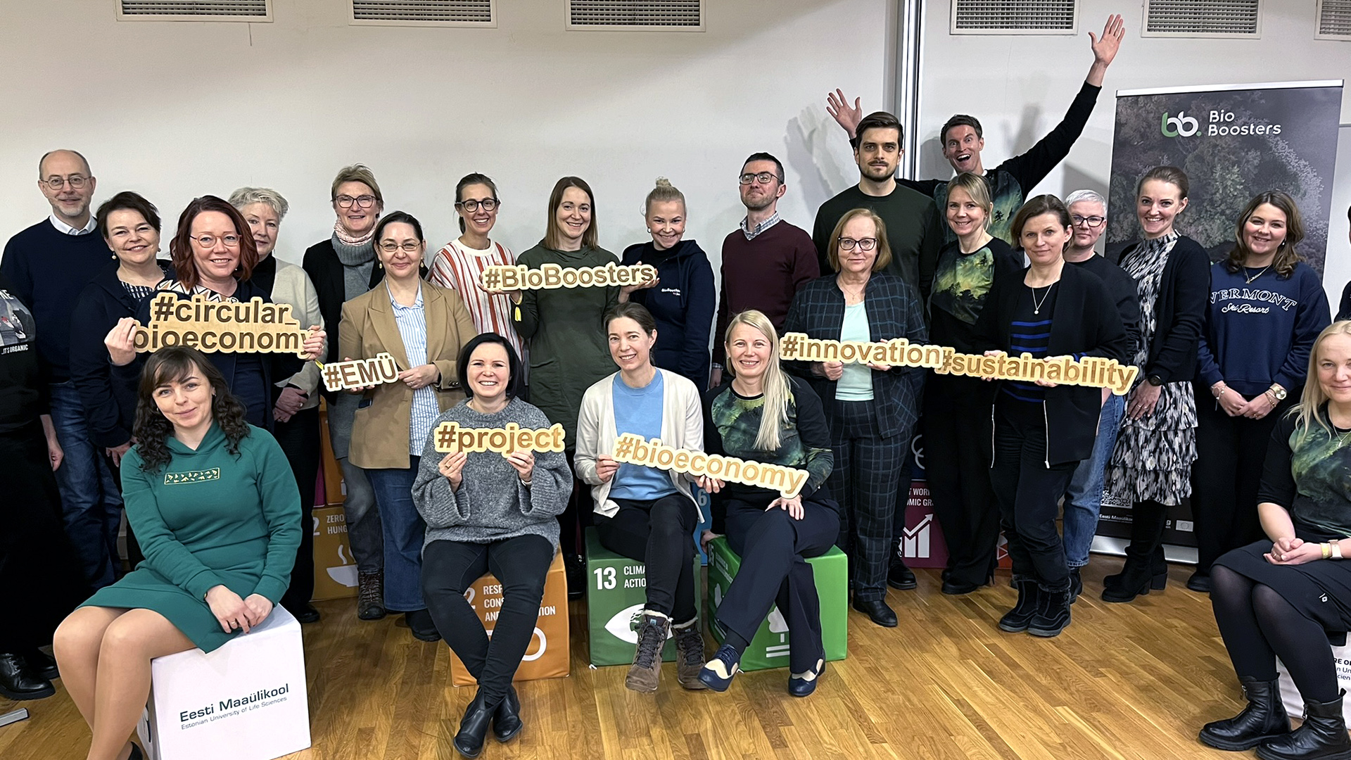 A group of BioBoosters participants