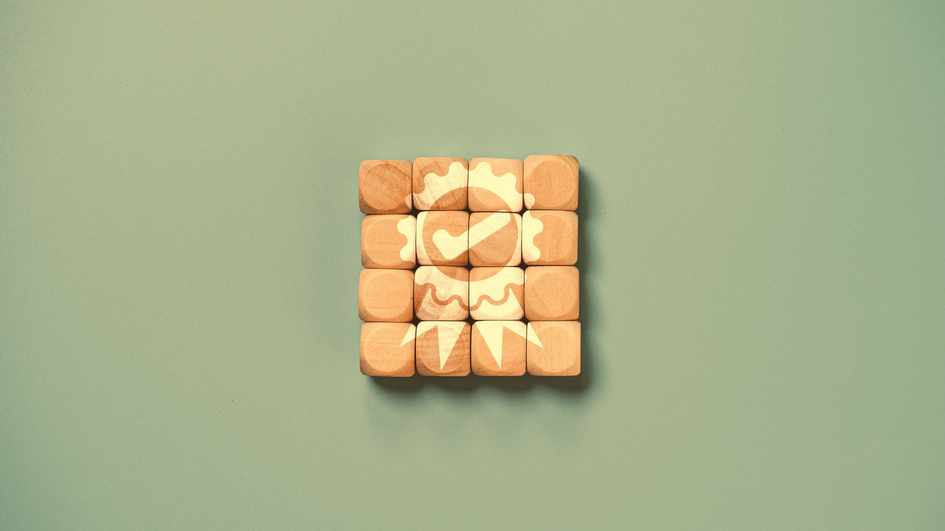 building blocks forming a square