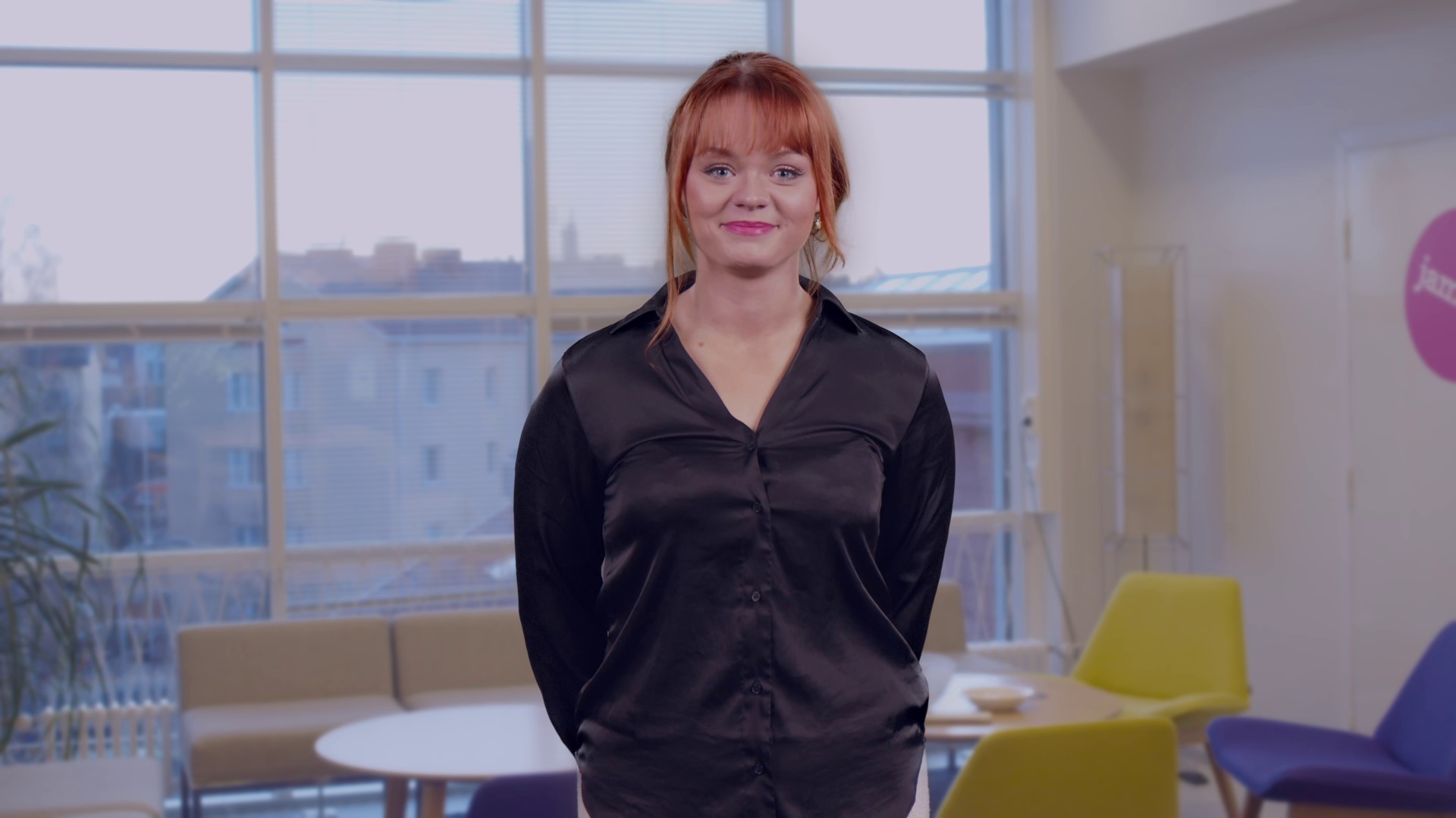 An image of Sara Turunen, a young woman who is studying Sport Business Management at Jamk University of Applied Sciences.