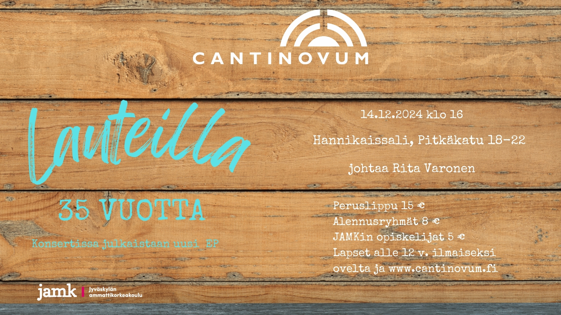 Cantinovum 35-vuotisjuhlakonsertti