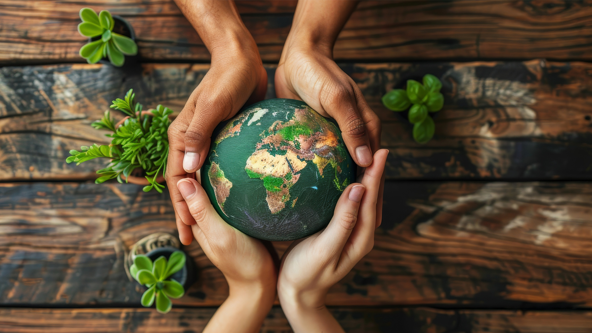 Planet Earth in the hands of humans
