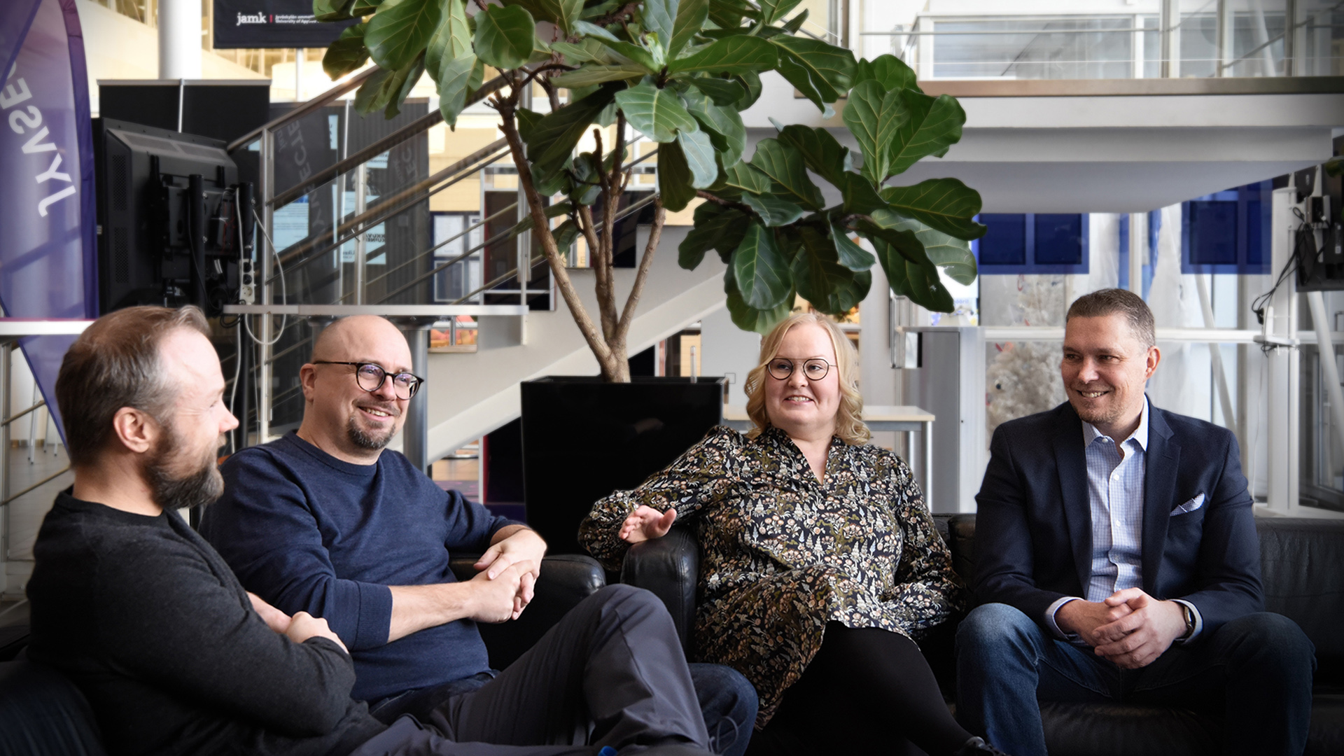 Marko Vatanen (vas.), Henri Heinonen, Tehi Palletvuori ja Tero Kokkonen.