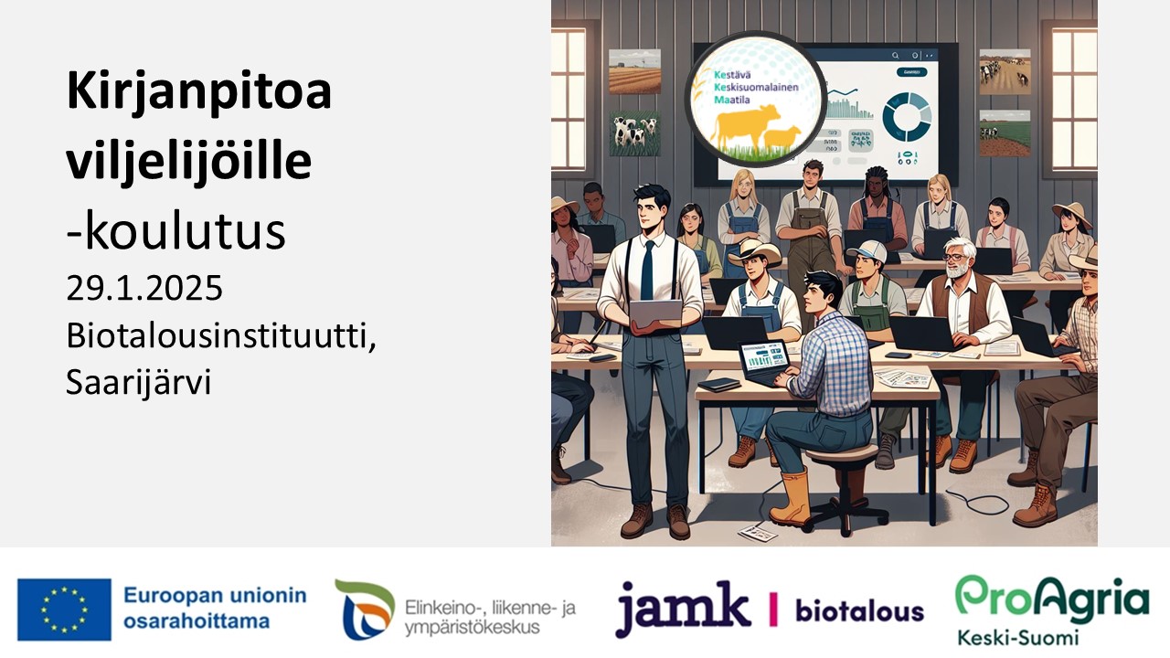 Kestävä Keskisuomalainen Maatila kirjanpito