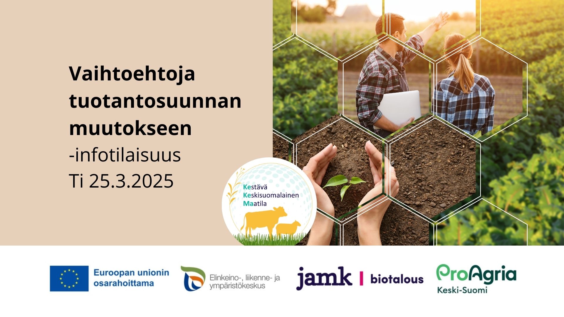 Infotilaisuus vaihtoehtoja tuotantosuunnan muutokseen
