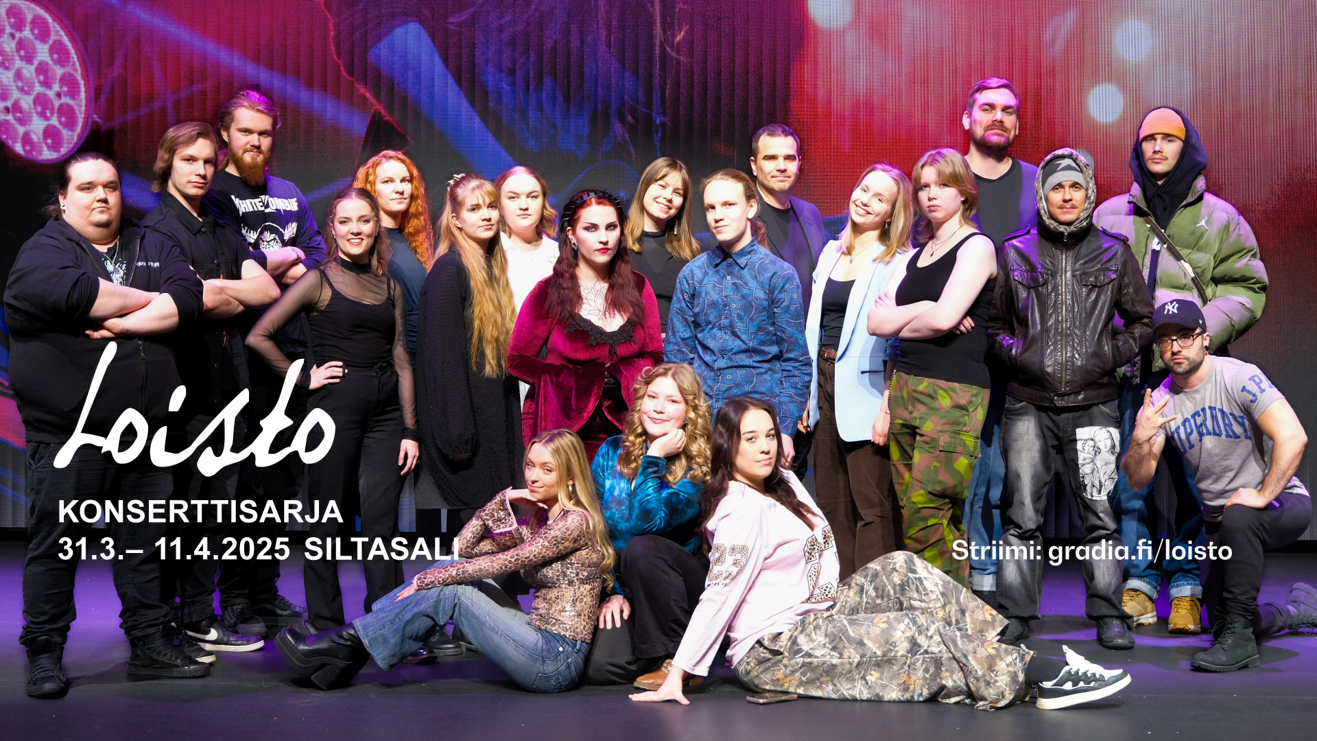 Loisto-konserttisarjan osallistujia, kevät 2025