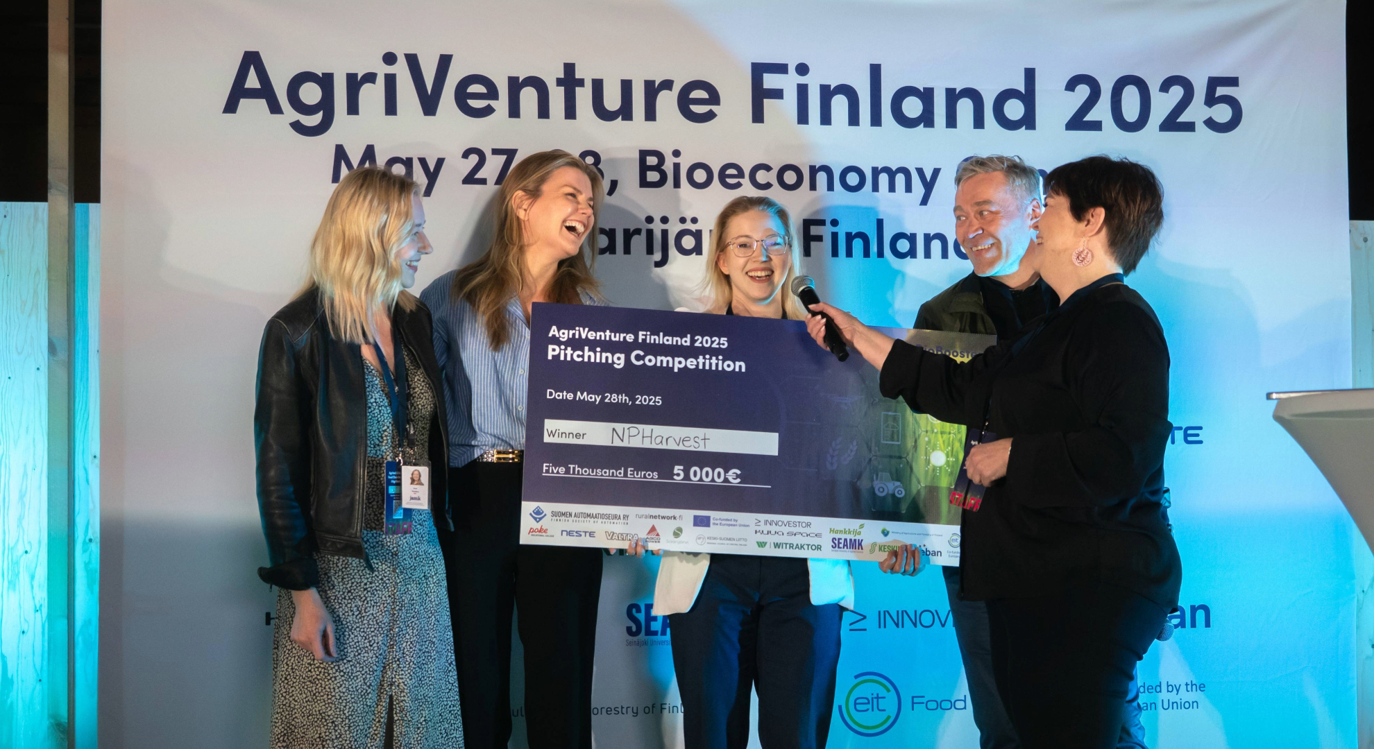 Influencers of the Future Pitching competition winner NPHarvest