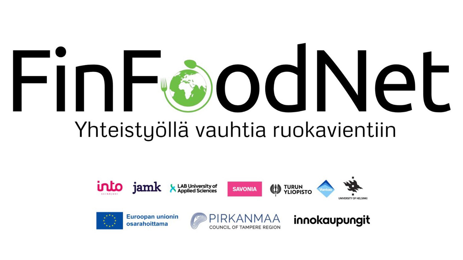 FinFoodNet ja yhteistyökumppaneiden logot