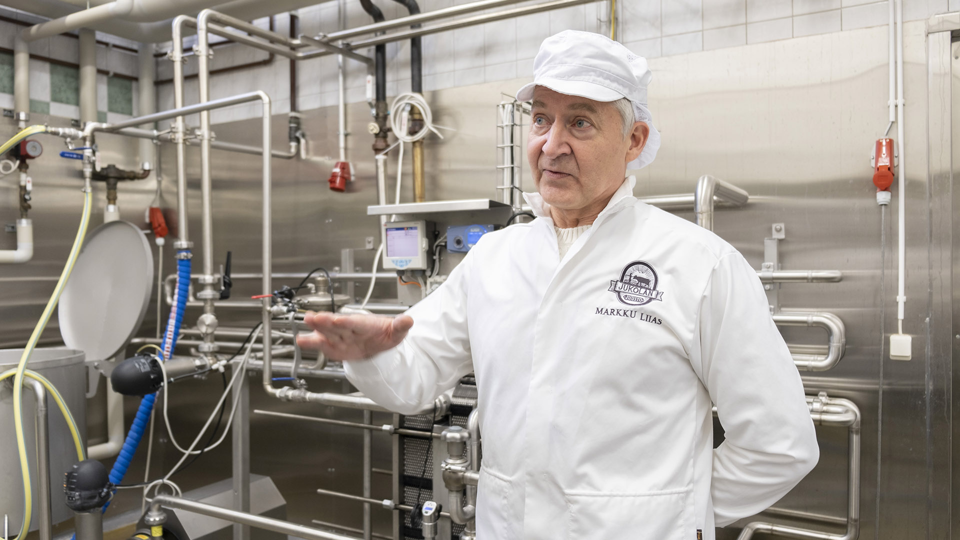 Markku Liias tuotantotiloissa