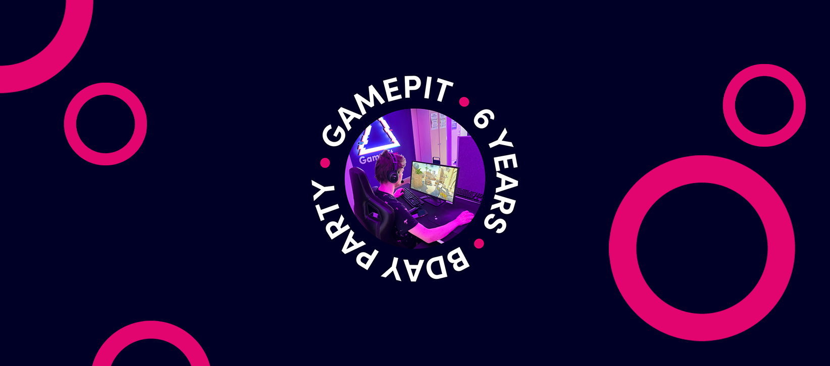 GamePit by Jamk 6 vuotta -tapahtumabanneri