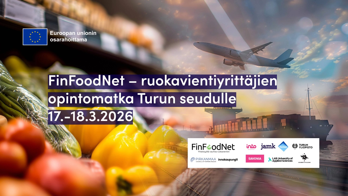 FinFoodNet - ruokavientiyrittäjien opintomatka turun seudulle 17.-18.3.2026