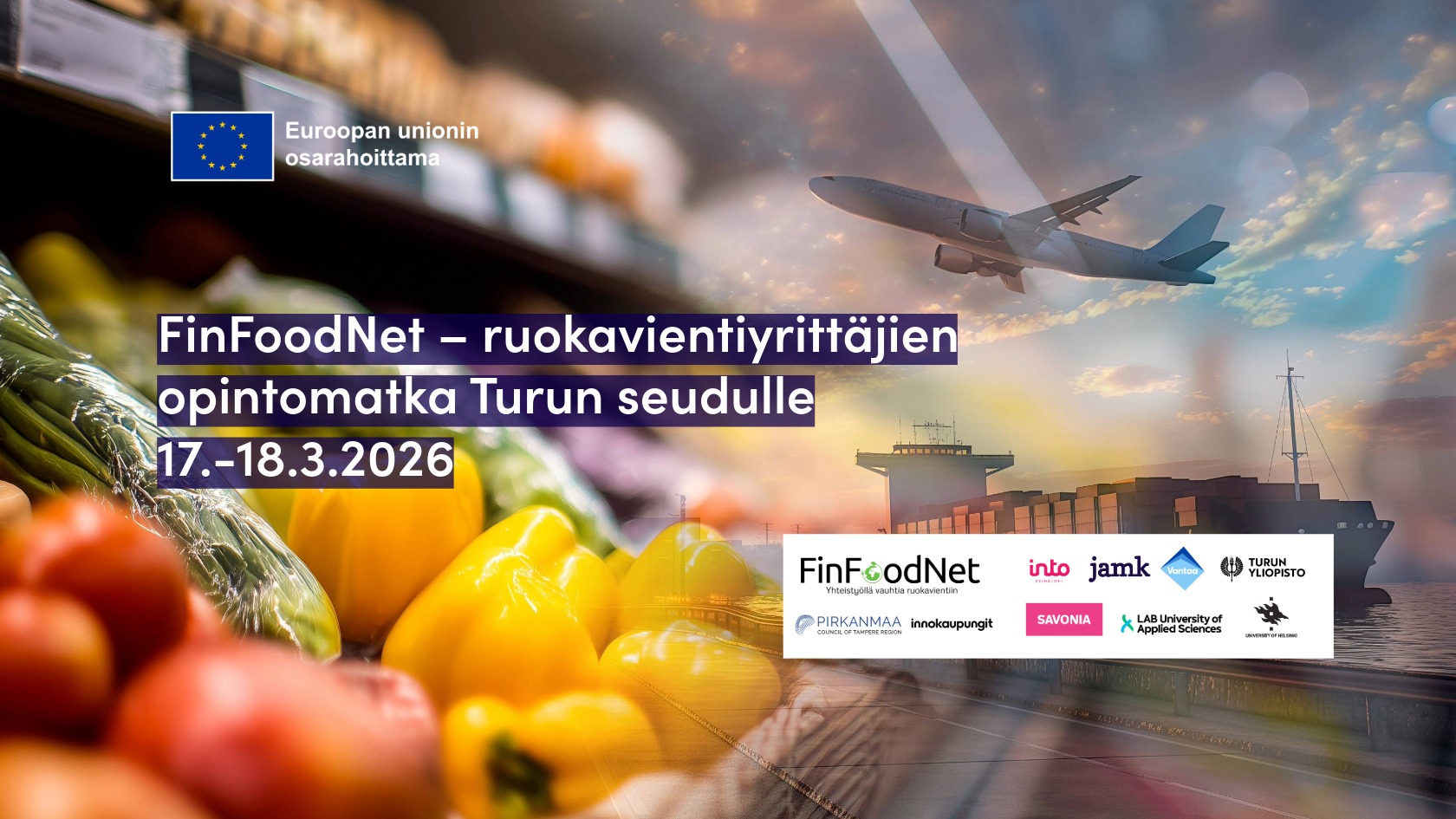FinFoodNet ruokavientiyrittjäien opintomatka Turkuun