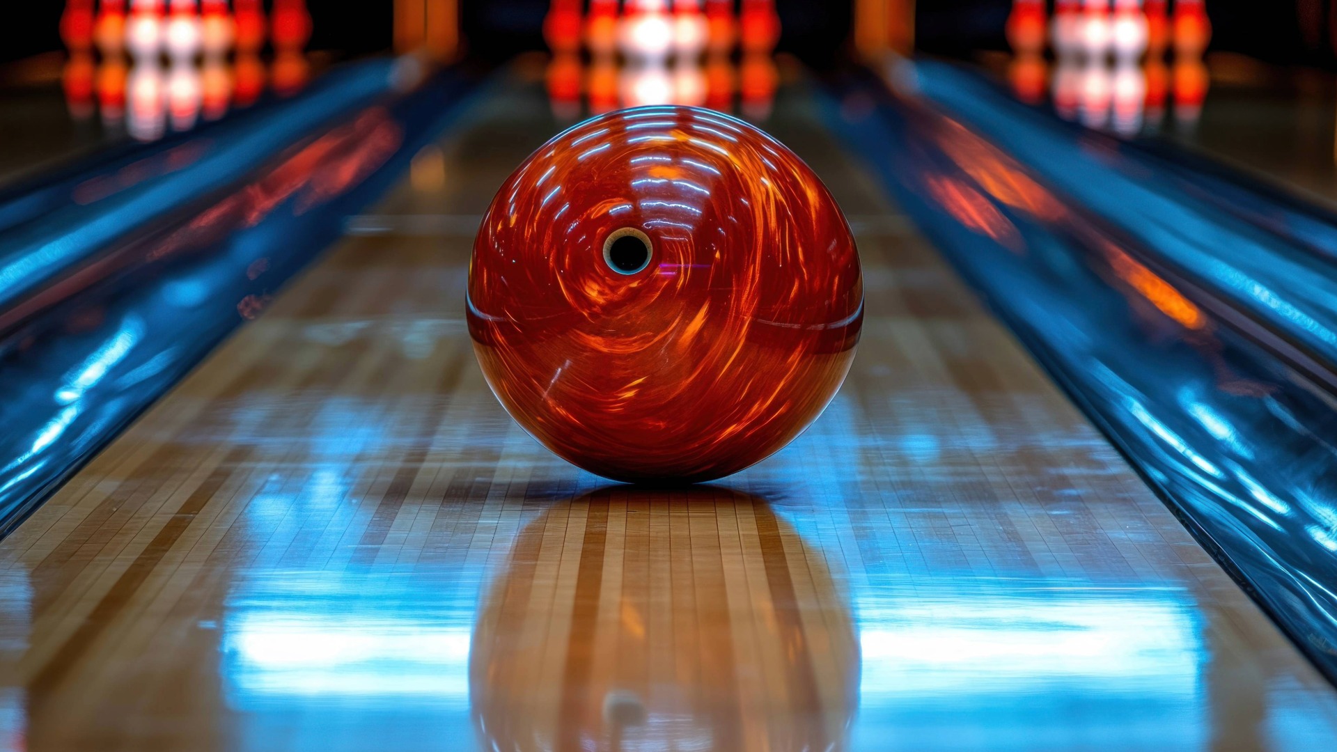 Keilapallo ja keilarata.