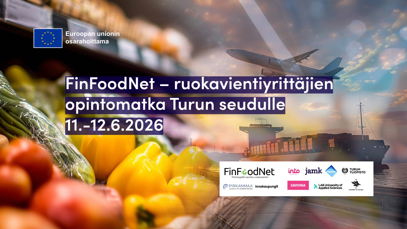 FinFoodNet ruokavientiyrittäjien opintomatka turun seudulle 11-12062026