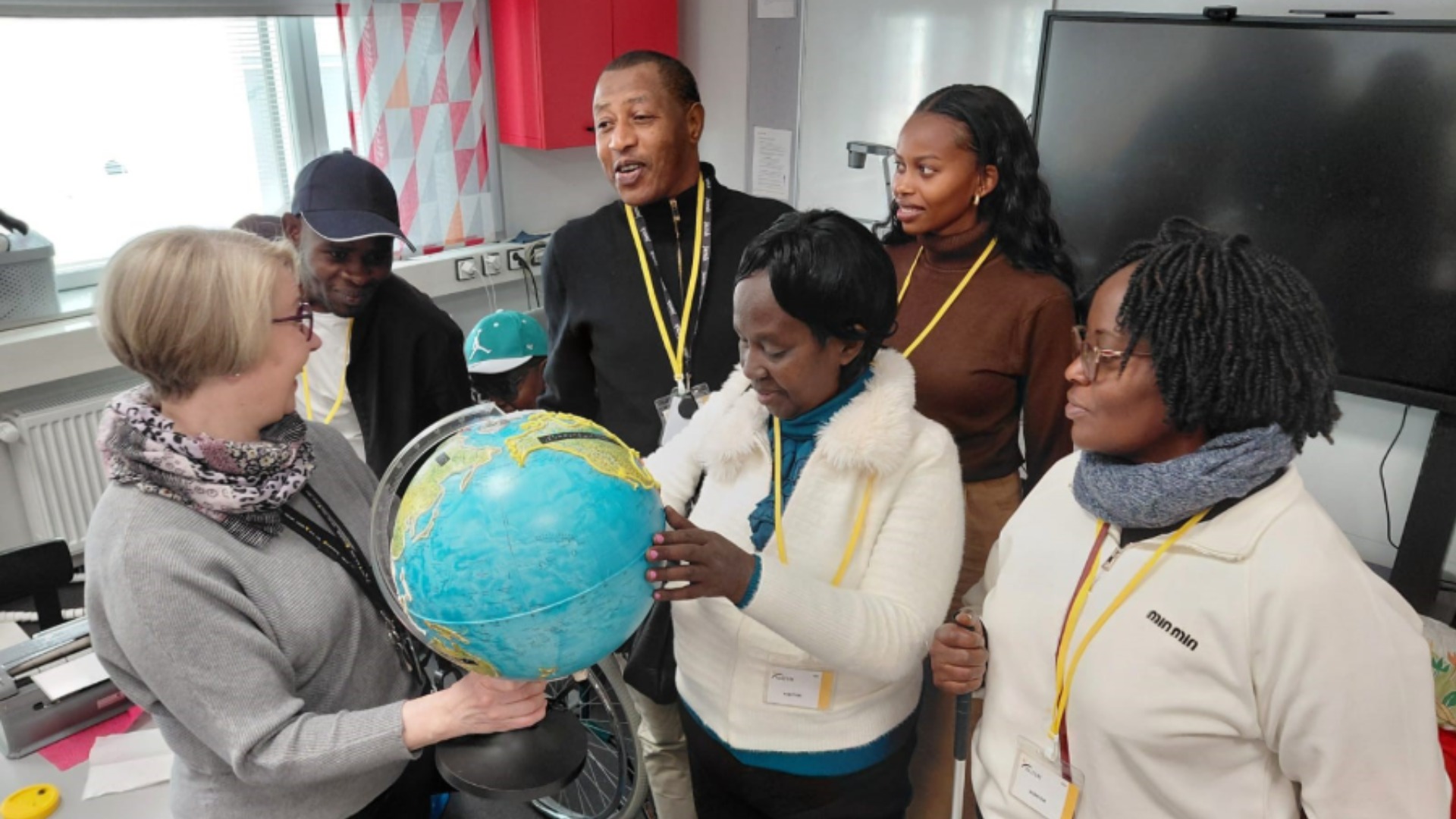 International group visiting BERT project in Jyväskylä.