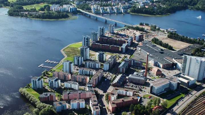 Aerial view of Lutakko area