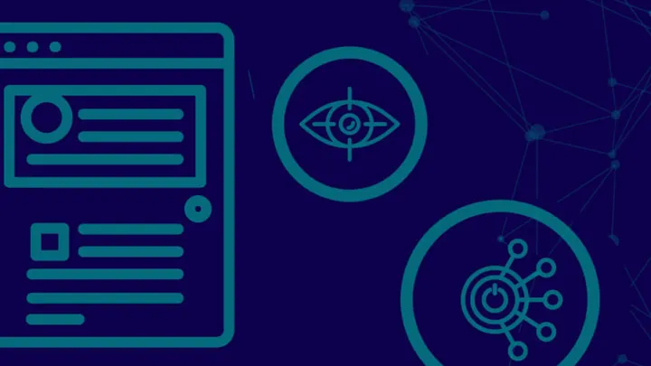 Robotin silmän ääriviivat