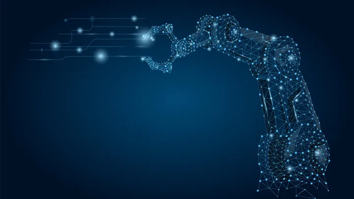 Vektoroitu robotin hahmo