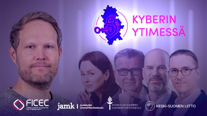 Ihmisiä taustalla ja edessä Kyberin ytimessä -podcast -teksti