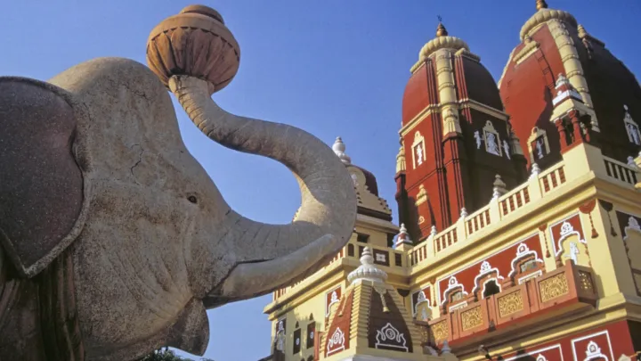 Laxminarayan (Lakshminarayan or Birla Mandir) Hindu temple, Delhi, India.