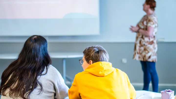 opetustilanne, kaksi opiskelijaa