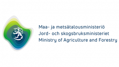 Maa- ja metsätalousministeriön kolmikielinen logo