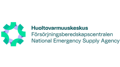 Huoltovarmuuskeskus / The National Emergency Supply Agency logo.