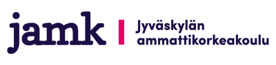 Jyväskylän ammattikorkeakoulun sininen logografiikka.